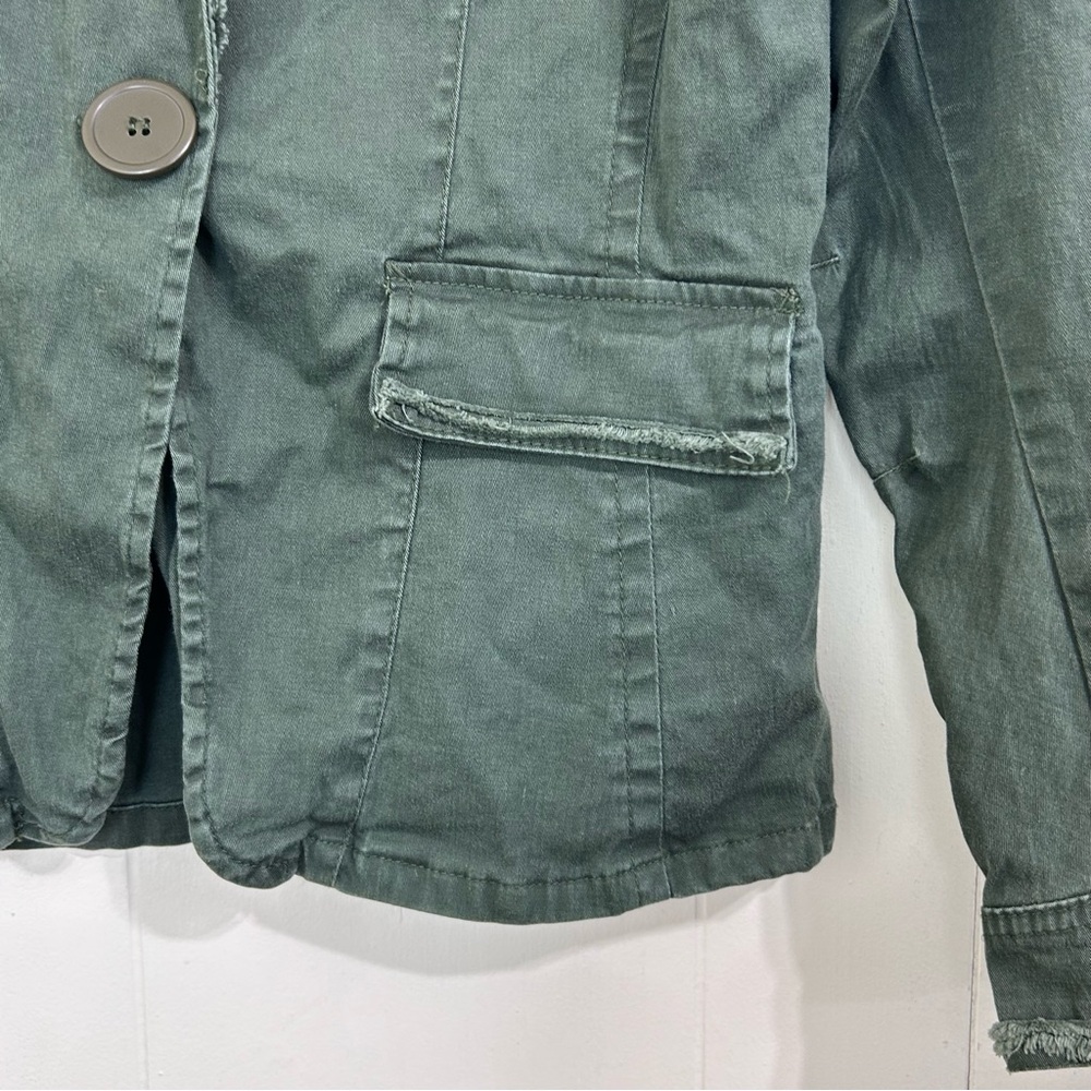Vintage Painted Jacket Size XL Military Green Utility Jacket Size XL - Picture 6 of 14